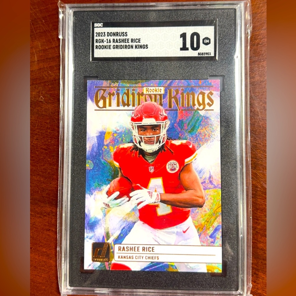 2023 Panini Donruss -Rookie Gridiron Kings #RGK-16 Rashee Rice (RC)Graded SGC 10